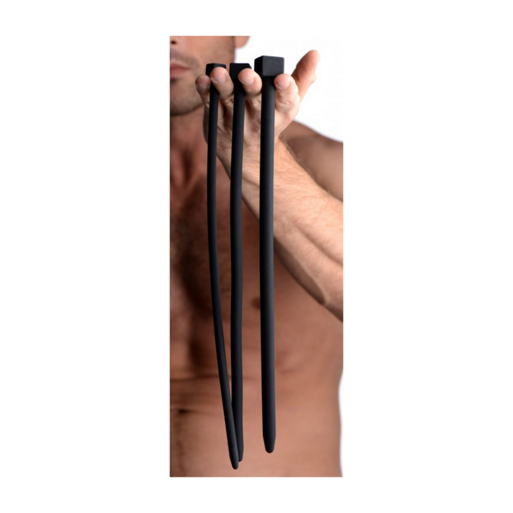 XR Brands Screw-On Luxury Silicone Urethral Sounding