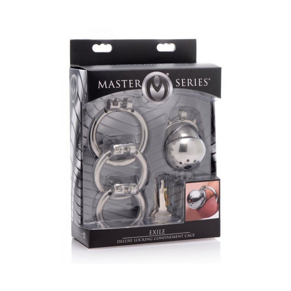 XR Brands Exile Deluxe - Lockable Chastity Cage