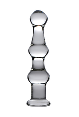 XR Brands Mammoth - Glass Dildo with 3 Bumps