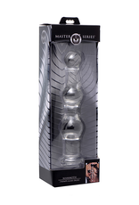 XR Brands Mammoth - Glass Dildo with 3 Bumps