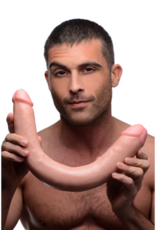 XR Brands Realistic Double Dildo - 17.5 inch - Flesh