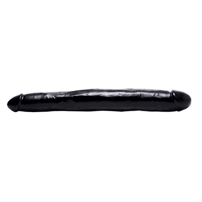 Image of XR Brands Realistic Double Dildo - 17.5 Inch - Black