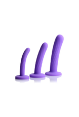 XR Brands Tri-Play - 3-delige Siliconen Dildo Set