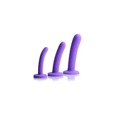 Image of XR Brands Tri-Play - 3-Piece Silicone Dildo Set
