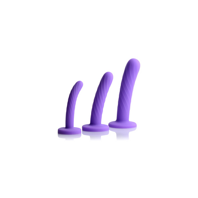 XR Brands Tri-Play - 3-delige Siliconen Dildo Set