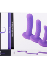 XR Brands Tri-Play - 3-delige Siliconen Dildo Set