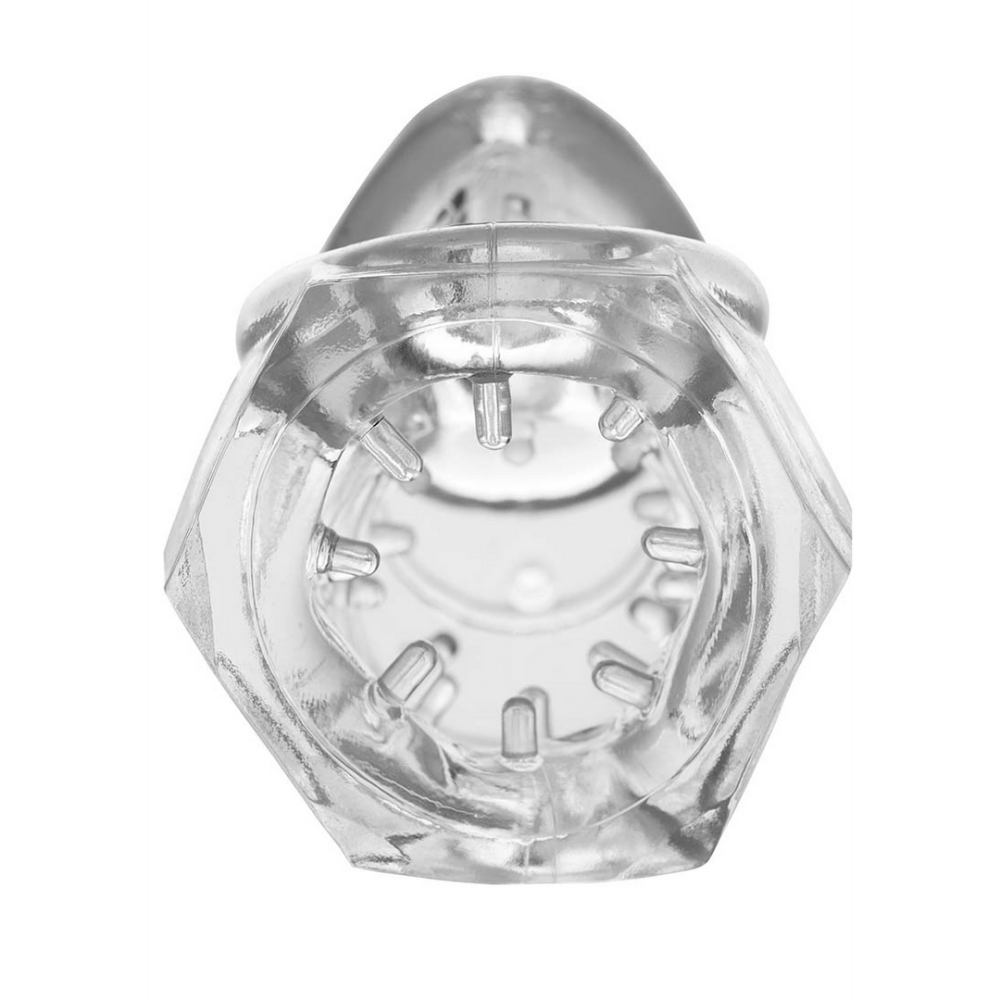 XR Brands Detained 2.0 - Restrictive Studded Chastity Cage
