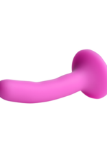 XR Brands Silicone Strap-On Dildo - S - Pink