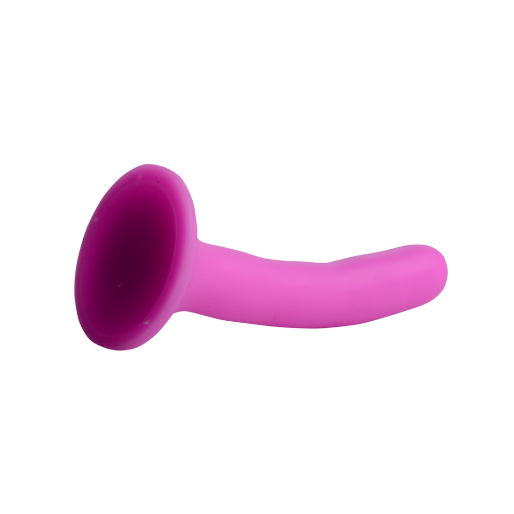 XR Brands Silicone Strap-On Dildo - S - Pink