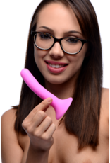 XR Brands Silicone Strap-On Dildo - S - Pink