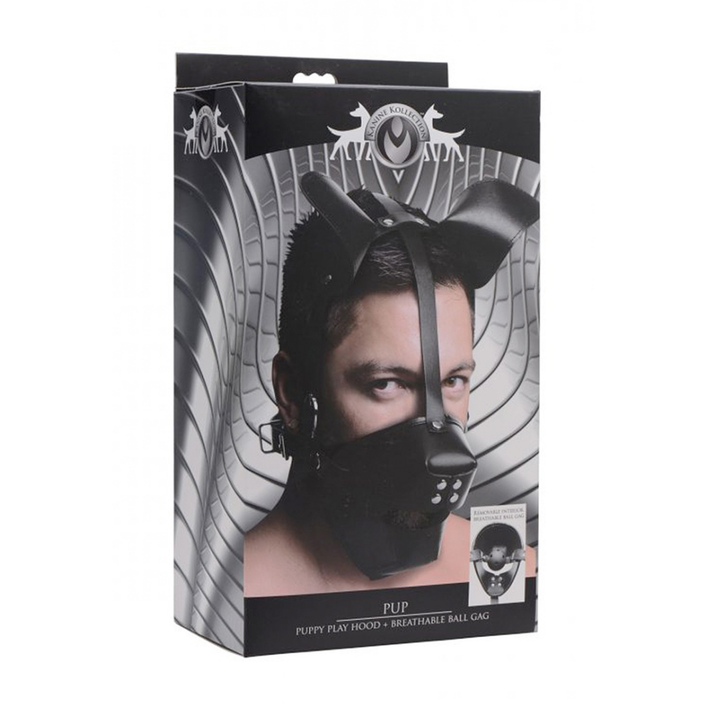 XR Brands Pup - Puppy Speelmasker + Ademend Ballgag