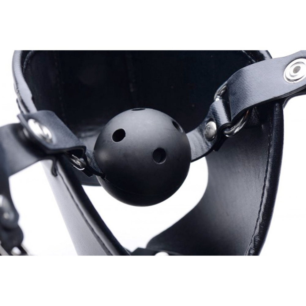 XR Brands Pup - Puppy Speelmasker + Ademend Ballgag