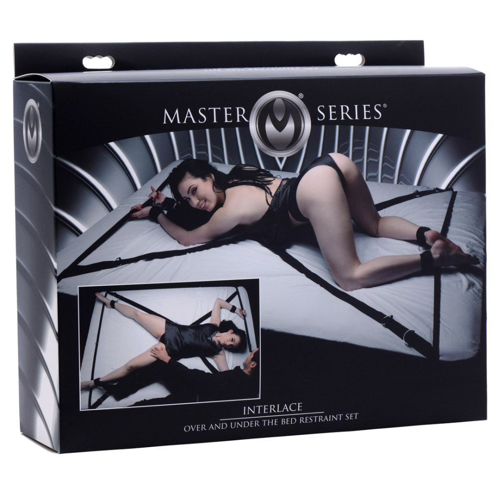 XR Brands Interlace - Top and Bottom Bed Binding Set