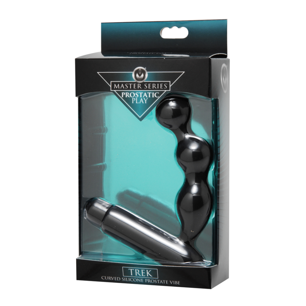 XR Brands Trek - Gebogen Silicone Prostate Vibrator
