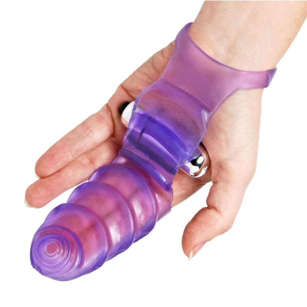 XR Brands Double Finger Banger - Vibrating G-Spot Glove