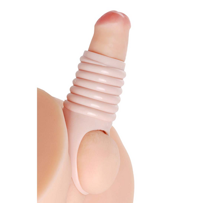 Image of XR Brands Really Spacious Ribbed Penis Enlargement Sleeve