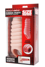 XR Brands Really Spacious Ribbed Penis Enlargement Sleeve