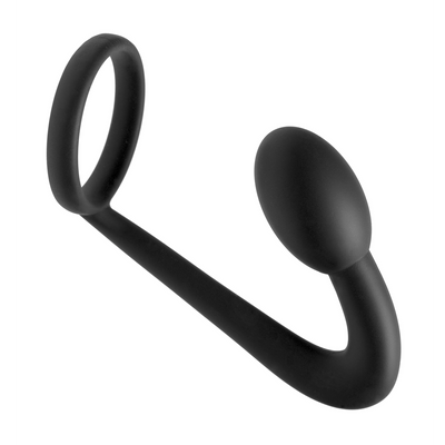 Image of XR Brands Explorer - Silicone Cockring and Prostate Plug