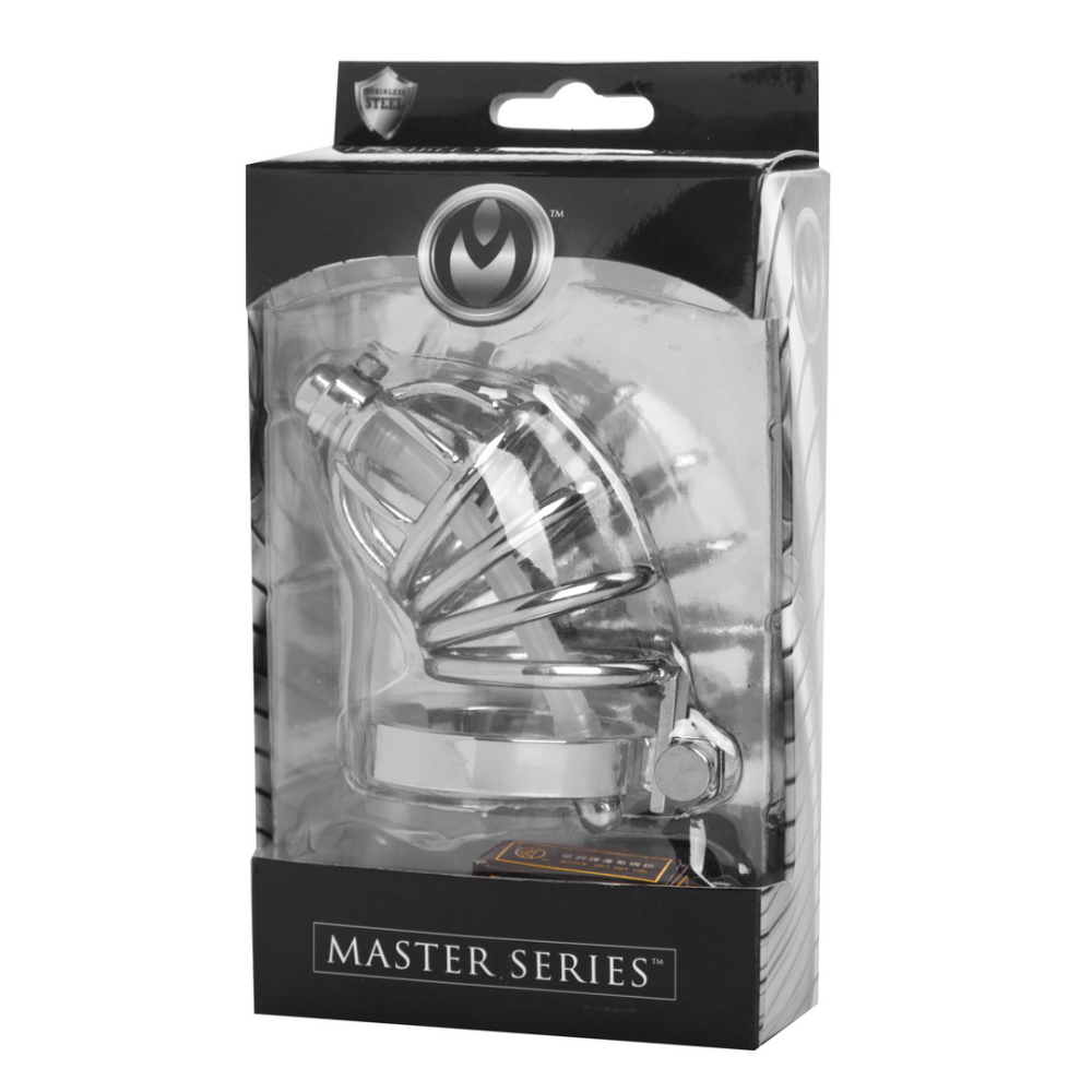 XR Brands Stainless Steel Chastity Cage