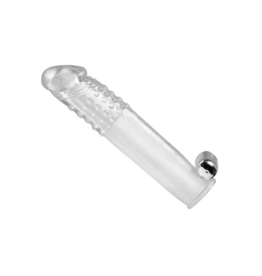 XR Brands Clear Sensations - Vibrating Penis Sleeve with Bullet