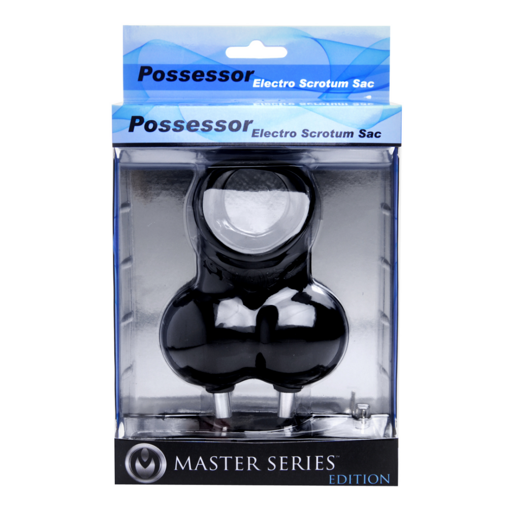 XR Brands Possessor - Electro Scrotum Sac Cockring with Balls