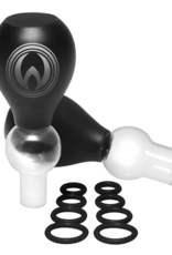 XR Brands Pyramid Nipple Clamps with O-Ring