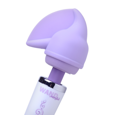 Image of XR Brands Flutter Tip Silicone Wand Attachment - Purple