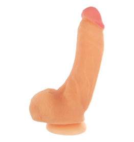 XR Brands Girthy George Dildo with Suction Cup - 9 inch - Flesh