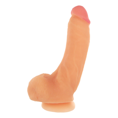 Image of XR Brands Girthy George Dildo with Suction Cup - 9 inch - Flesh