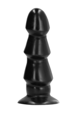 All Black Dildo - 7 / 17 cm