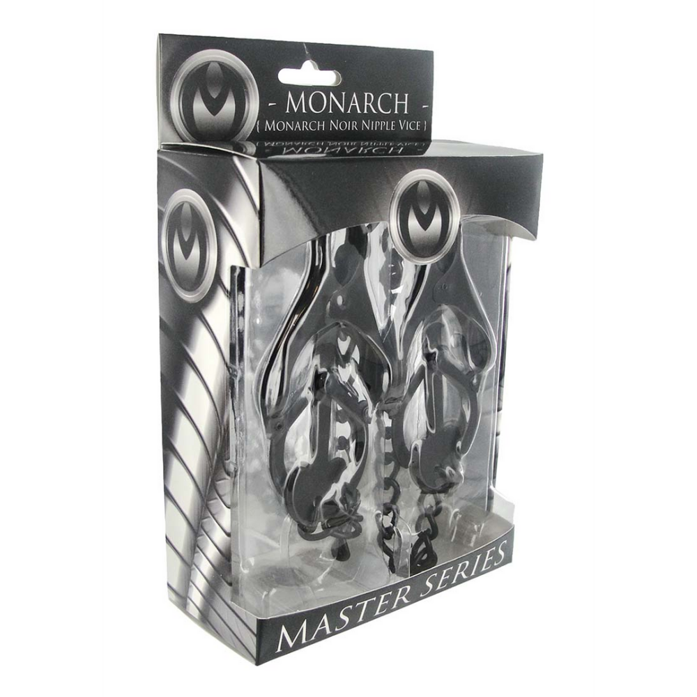 XR Brands Monarch Noir - Nipple Clamps