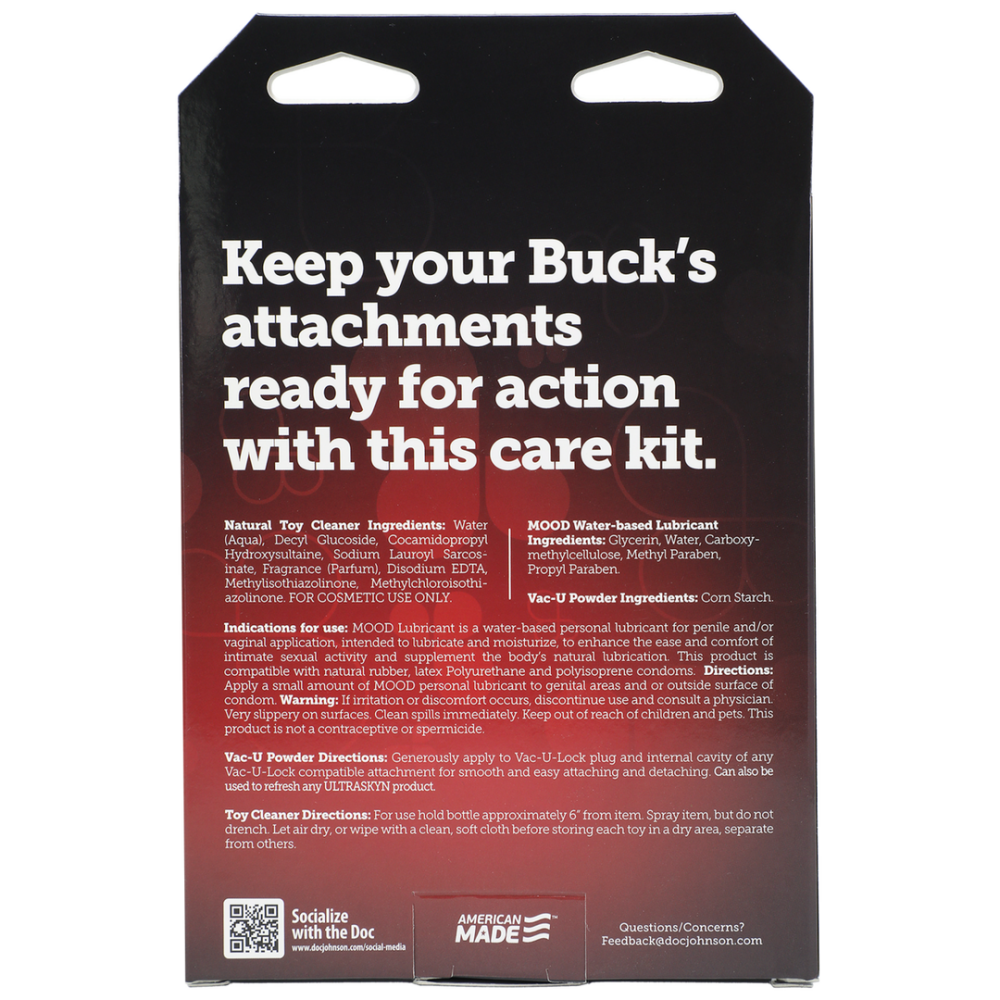 Doc Johnson Buck Care Kit
