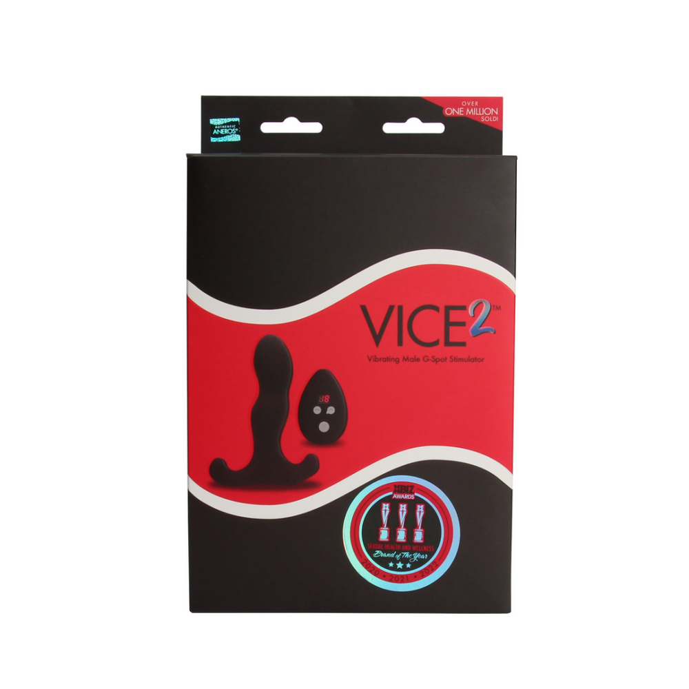 Aneros Vice 2 - Vibrating Male G-Spot Stimulator - Black