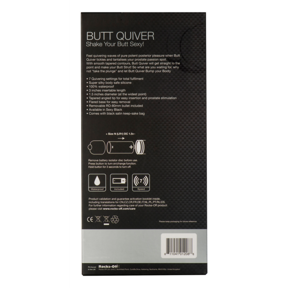 Rocks-Off Butt Quiver - Butt Plug