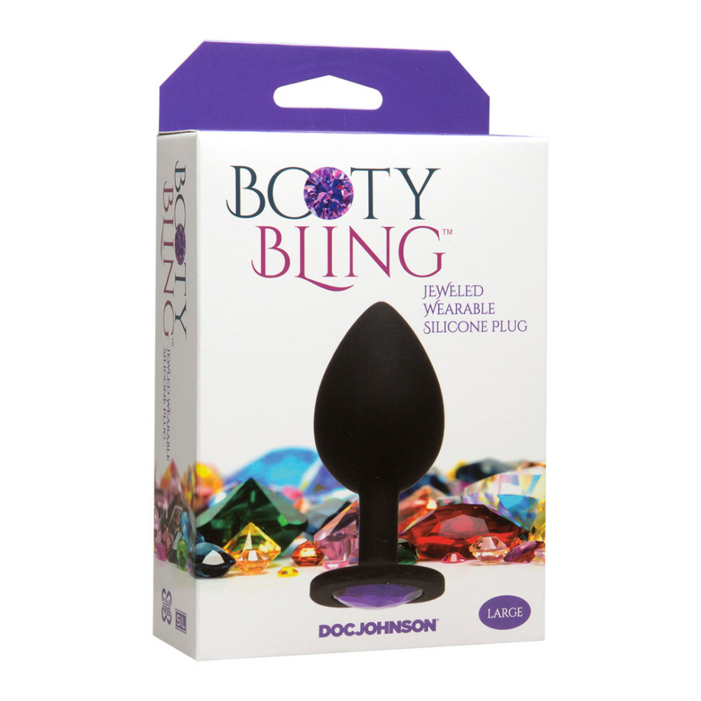 Doc Johnson Booty Bling - Spade Butt Plug - Large