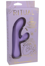 Doc Johnson Aura - Rechargeable Silicone Rabbit Vibe - Lilac