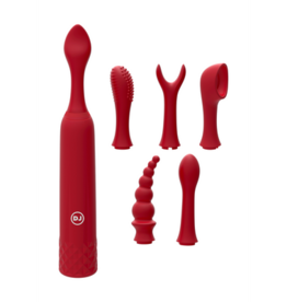 Doc Johnson iQuiver - Small Vibrator with 6 Interchangeable Attachments