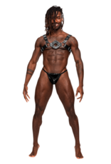 Male Power Libra - Imitation Leather Harness - One Size - Black