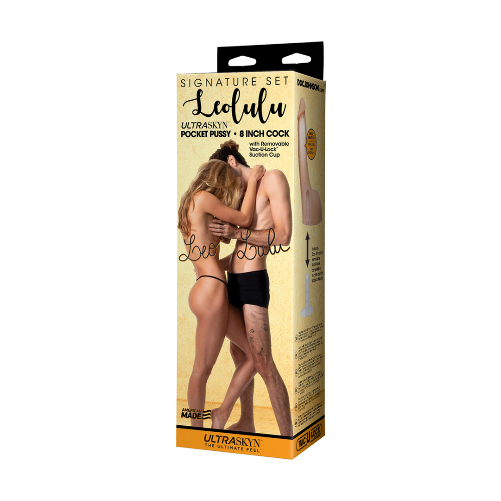 Doc Johnson Leolulu - Realistic Leo Pocket Pussy Masturbator and Lulu Dildo - 8 / 20 cm