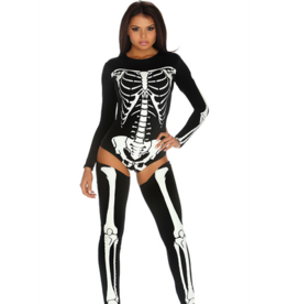 Fiore Hosiery Bad to the Bone - Sexy Skeleton Costume - XS/S