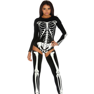 Fiore Hosiery Bad to the Bone - Sexy Skeleton Costume - XS/S