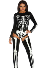 Fiore Hosiery Bad to the Bone - Sexy Skeleton Costume - L/XL
