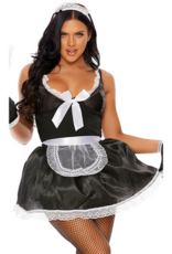 Fiore Hosiery Domesticated Delight - Sexy French Maid Costume - XS/S