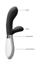 Luna by Shots Achilles - Clitorale Stimulator en Vibrator - Zwart