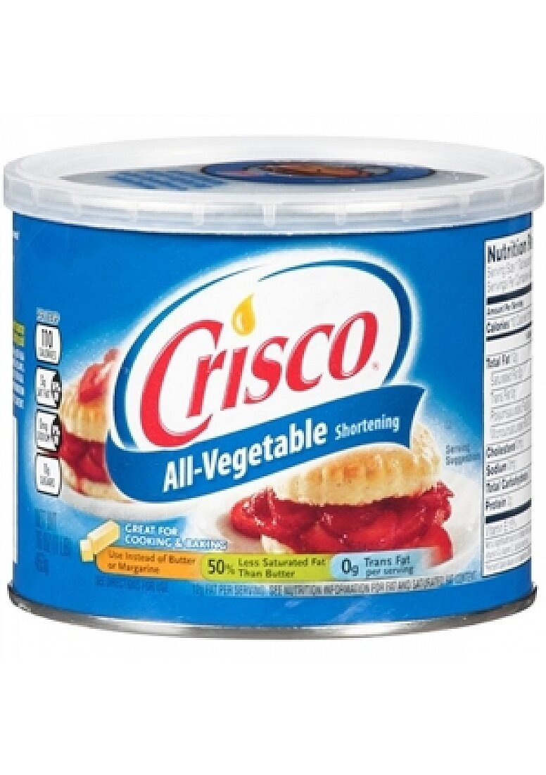 Crisco 12 Pack All-Vegetable Shortening - 16 oz / 453 gr