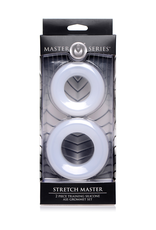 XR Brands Stretch Master - 2-Piece Silicone Anal Ring Set