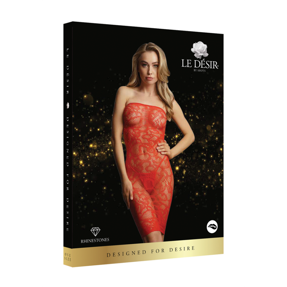 Le Désir by Shots Star Rhinestone Dress - One Size