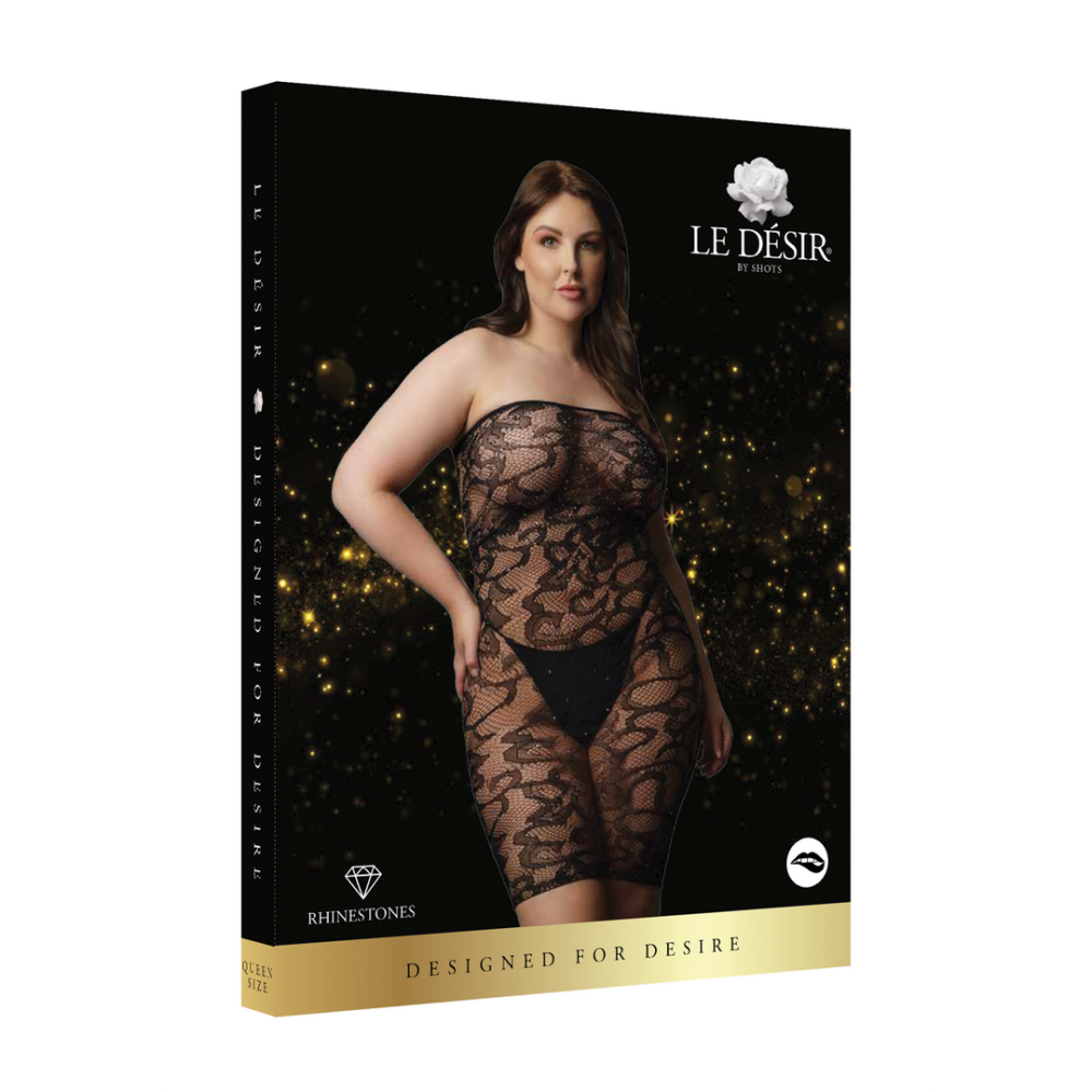 Le Désir by Shots Star Rhinestone Dress - Plus Size