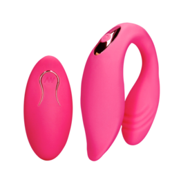Loveline by Shots Couple Toy with Remote Control - Wild Strawberry