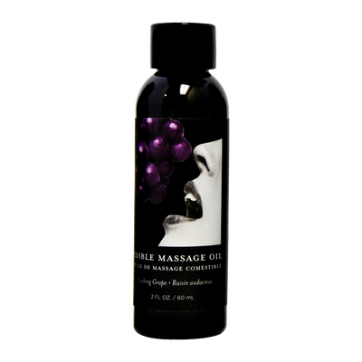 Image of Earthly body Grape Edible Massage Oil - 2 fl oz / 60 ml 